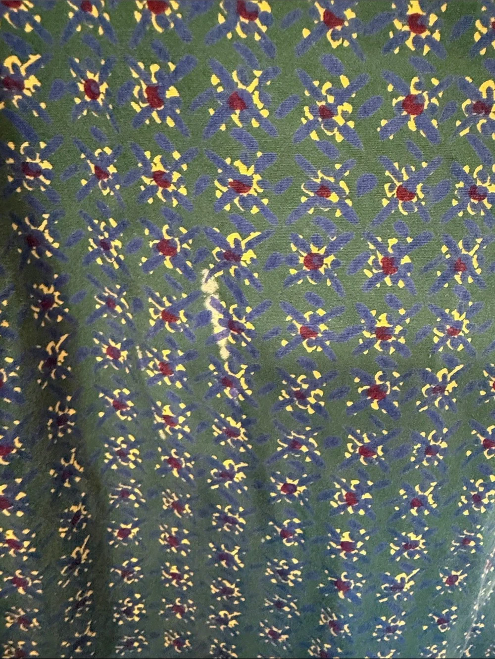 J. Crew Men's Short-Sleeve Button-Down Shirt in Teal with Multi-Color Print